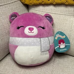 7” CRISANTA WINTER SQUISHMALLOW BEAR 🐻wearing a SCARF 7 inch - ❄️☃️🧣…
